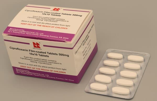 ไซโปรฟลอกซาซินชนิดเม็ด (Ciprofloxacin Tablet)